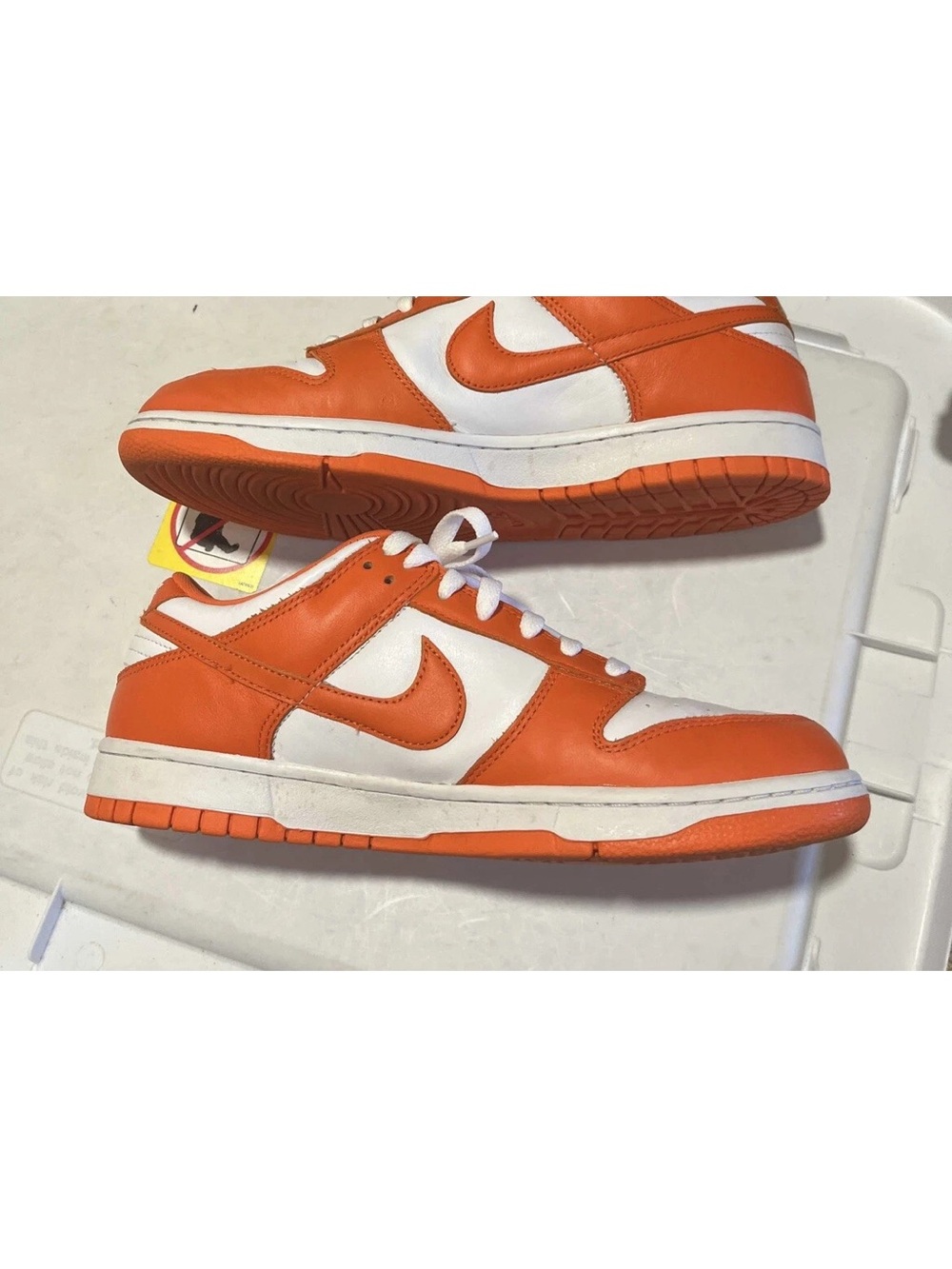 NIKE SB DUNK LOW SP SYRACUSE WHITE ORANGE BLAZE FLASH RAYGUN CU1726-101 10.5 - Picture 2 of 6